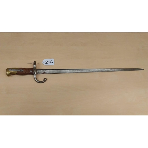 1876 French sword/ blade measuring 64cm. Barnebys