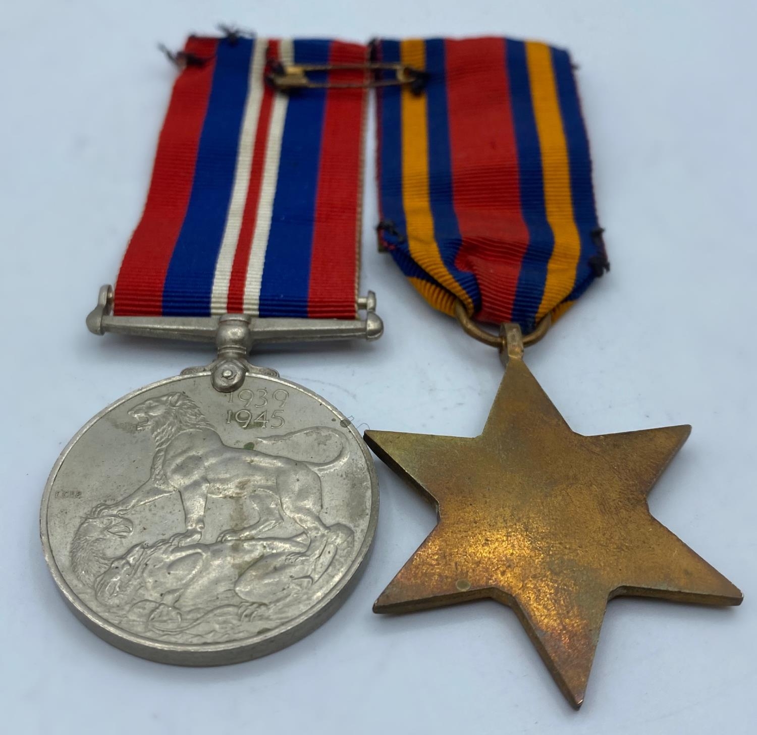 Burma star with Pacific bar plus the Campaign War Medal 193945. World