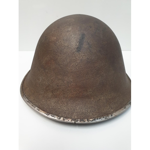 WW2 British 1944 “Turtle” D-Day Helmet with post War Memorial painting