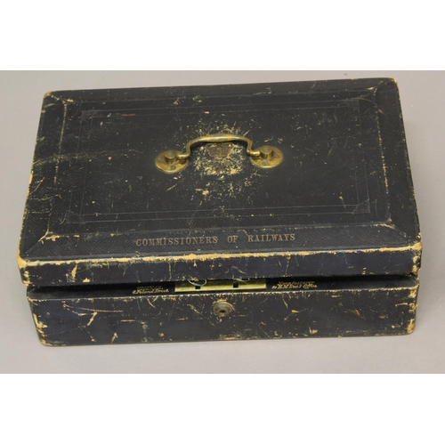 2236 - TWO SIMILAR VICTORIAN DOCUMENT CASES. Two similar leather covered secure document cases, one by Wick... 