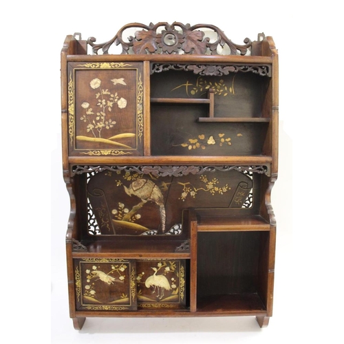 JAPANESE SHODANA CABINET a Meiji period wall mounted cabinet... | Barnebys