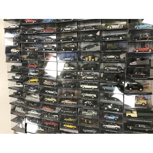 APPROX. 110 MODELS OF THE JAMES BOND 007 CAR COLLECTION, EAGLEMOSS