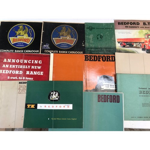 12 - COLLECTION OF EARLY BEDFORD PRICE CATALOGUES, SOME DATING BACK PRE WAR CIRCA 1936, BEDFORD KM PROMOT... 