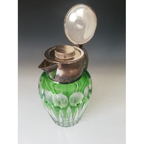 42 - A selection of silver plated tableware and accessories, to include; an Art Deco lemonade decanter, g... 