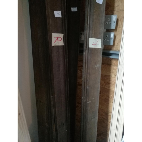 Four 4 X 4 Wooden Quarter Cornice Mouldings Three Approx 16