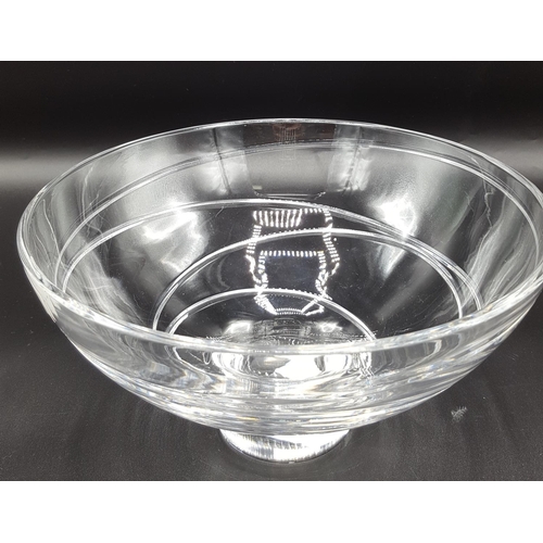 Waterford Crystal 26cm Dia Footed Bowl In The Aura Design By