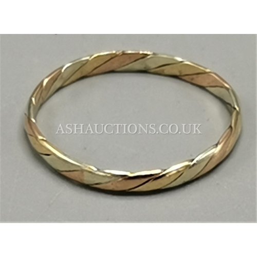 30A - PRESENTED AS A GOLD (Hallmarked) BAND RING