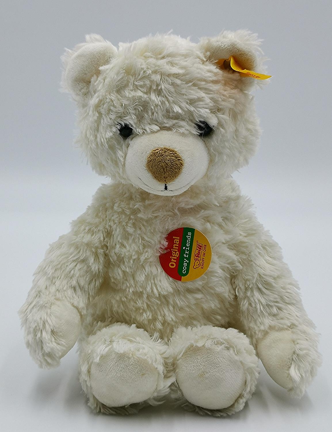 STEIFF 26cm WHITE BEAR (Complete With Button In Ear And Labels)