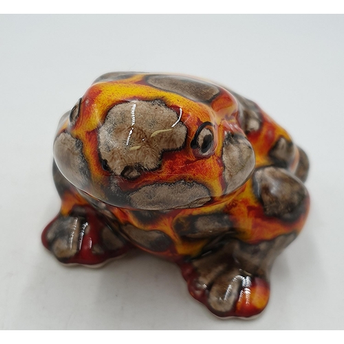 ANITA HARRIS ART POTTERY MODEL OF A TOAD Signed In Gold By Anita Harris ...