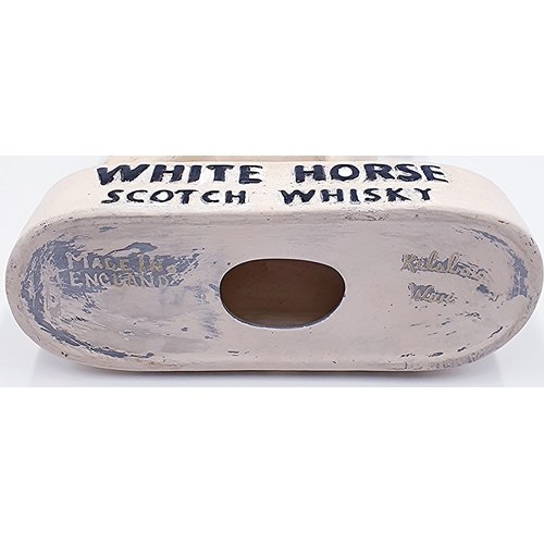 14 - KELSBORA WARE 20cm x 22cm MODEL A WHITE HORSE (Advertising Model For White Horse Scotch Whisky)