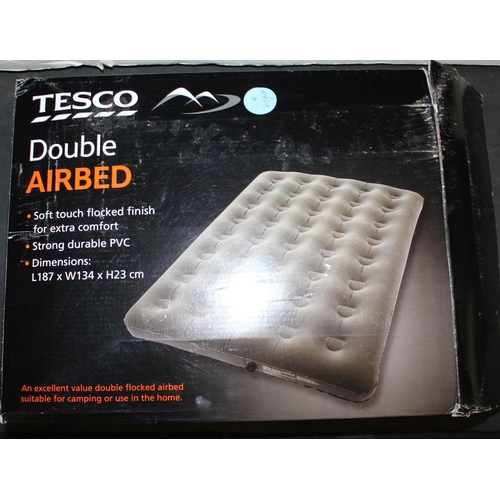 tesco double flocked airbed