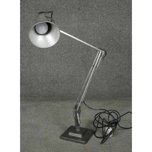 143 - Herbert Terry 'The Anglepoise' lamp, model 1227, finished in chrome, the fork with cast manufacturer... 