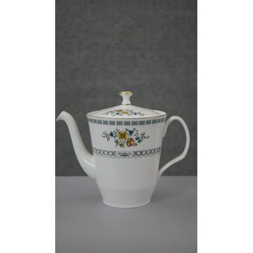 230 - A Minton twelve person part tea service 'Avignon' pattern, comprising eleven cups, twelve saucers, m... 