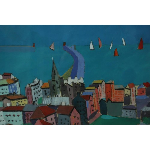 152 - Alan Furneaux (British b.1953), 'Brighton, Kemptown and Marina', oil on board, signed and dated '96 ... 