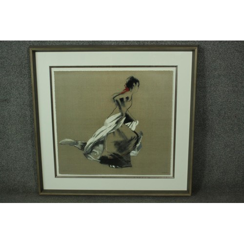 154 - Robert Heindel (American 1938-2005) 'White Veil' signed silkscreen seriograph 128/165, with certific... 