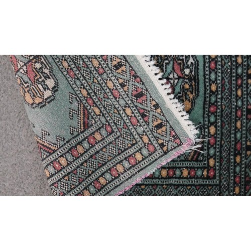 187 - Four Oriental prayer mats. L.62 W.62cm (Largest)
