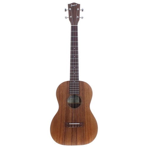 1004 - Pono AB electro-acoustic baritone ukulele, with Stagg hard case