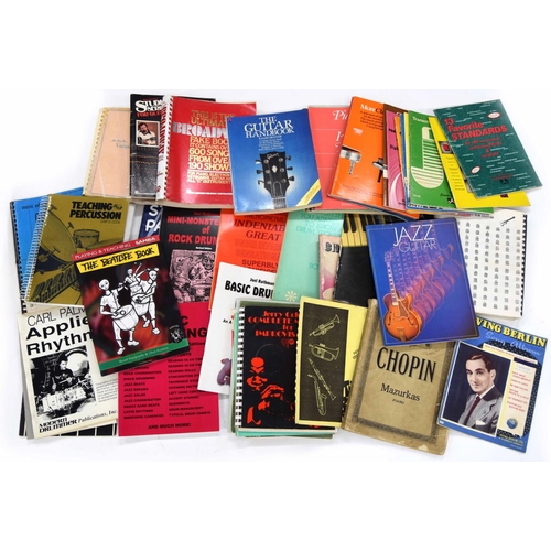 1013 - Large collection of instrument tuition books and sheet music