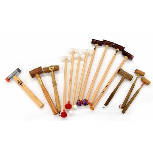 1021 - Collection of tubular bell mallets, six pairs and two single