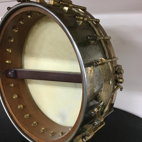 1037 - 1920s plectrum banjo, with good quality heavy tone ring, twenty-two fret ebony fingerboard, 11