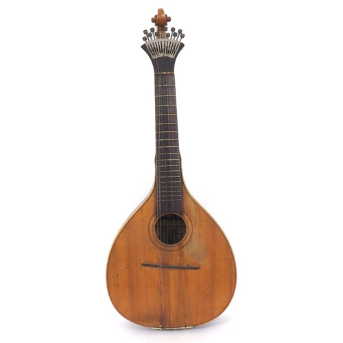 1041 - Portuguese guitar labelled Joao Miguel Andrade...Lisboa..., with rosewood back and sides, spruce top... 