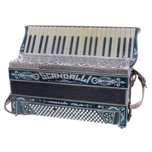 1206 - Italian one hundred and twenty button piano accordion by Scandalli of Camerano, also a Sante Crucian... 