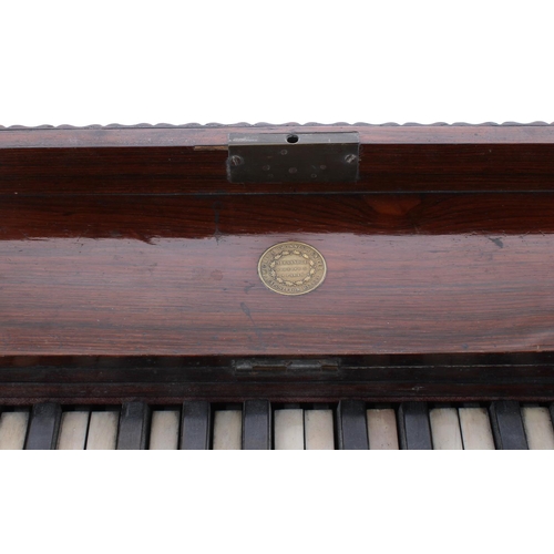 1211 - 19th century rosewood portable hand harmonium by Alexandre Pere, Paris, 12