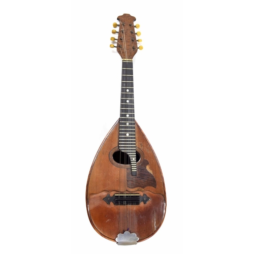 1203 - Rare Neapolitan style split table mandolin labelled Mandoline 'Gelis'... J.R- Paris, no. 5190, 1926 ... 