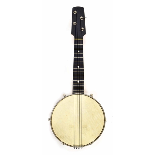 1219 - Mid 20th century ukulele banjo with detachable resonator, 8