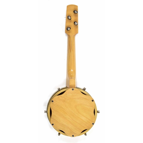 1219 - Mid 20th century ukulele banjo with detachable resonator, 8
