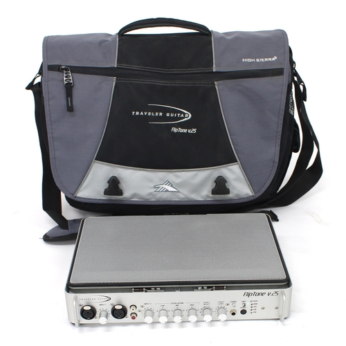 612 - Traveller Guitar Fliptone V25 portable amplifier, with charger and gig bag