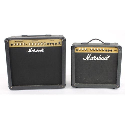 636 - Two Marshall guitar amplifiers to include a Valvestate Model 8020 (potentiometer noise) and a G50RCD... 