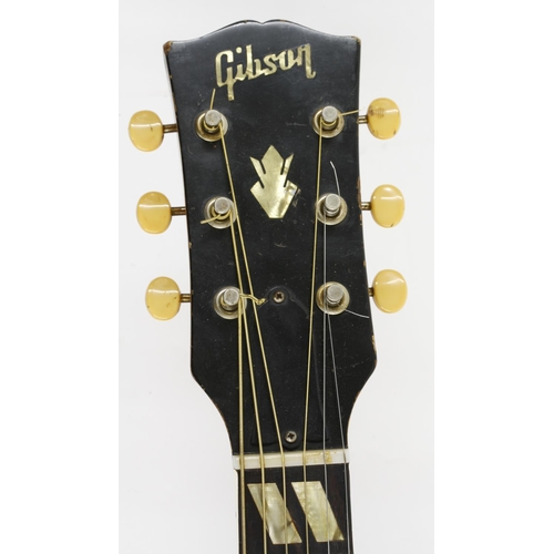 58 - 1964 Gibson SJN Country Western acoustic guitar, made in USA, ser. no. 1xxxx4; Back and sides: mahog... 