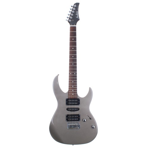 59 - Crafter Junior Comfort Series electric guitar, made in China; Finish: metallic pewter; Fretboard: ro... 