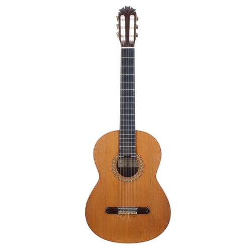 499W - 1986 Manuel Rodriguez Jr. guitar, made in Spain, no. 25; Back and sides: Brazilian rosewood, hairlin... 