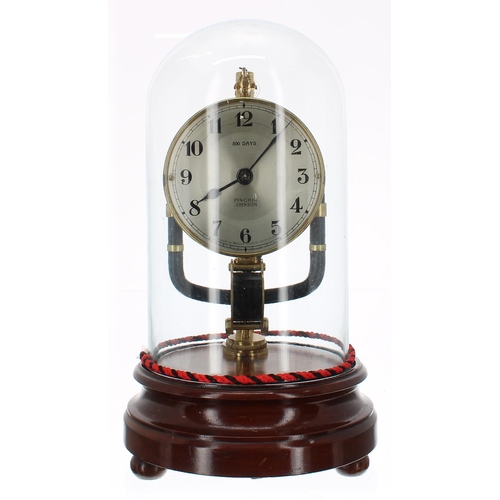 Pinchin Johnson 800 days electric clock, the 3.25" silvered Barnebys