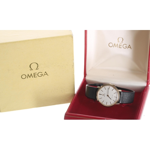 42 - Omega De Ville 9ct gentleman's wristwatch, case ref. 1115067, serial no. 33443xxx, circa 1971, signe... 