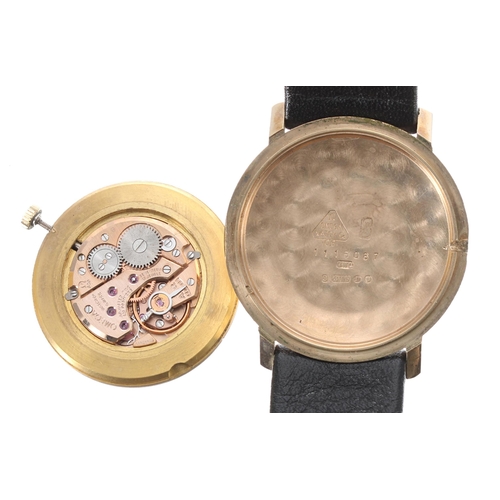 42 - Omega De Ville 9ct gentleman's wristwatch, case ref. 1115067, serial no. 33443xxx, circa 1971, signe... 