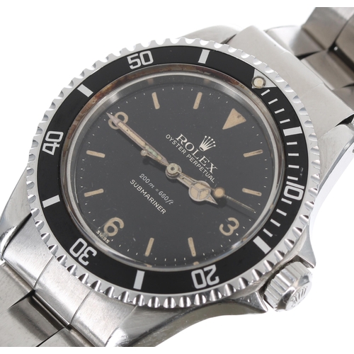 75 - Very fine and extremely rare Rolex Oyster Perpetual Submariner stainless steel gentleman's wristwatc... 