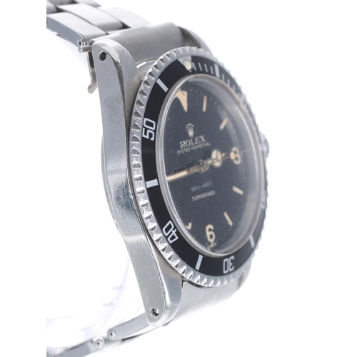 75 - Very fine and extremely rare Rolex Oyster Perpetual Submariner stainless steel gentleman's wristwatc... 