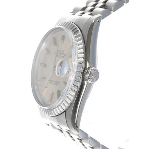 51 - Rolex Oyster Perpetual Datejust stainless steel gentleman's wristwatch, ref. 16030, serial no. 7337x... 