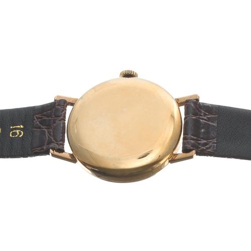 76 - Tudor 9ct gentleman's wristwatch, Edinburgh 1956, circular silvered dial with gilt Arabic numerals, ... 