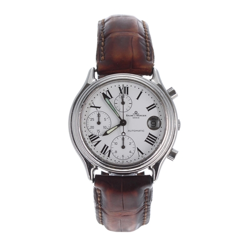 Baume & Mercier Baumatic chronograph automatic stainless... | Barnebys