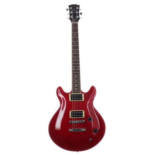 42 - 1989 Yamaha MSG Standard electric guitar, made in Taiwan, ser. no. P0xxxx6; Body: red finish over ma... 
