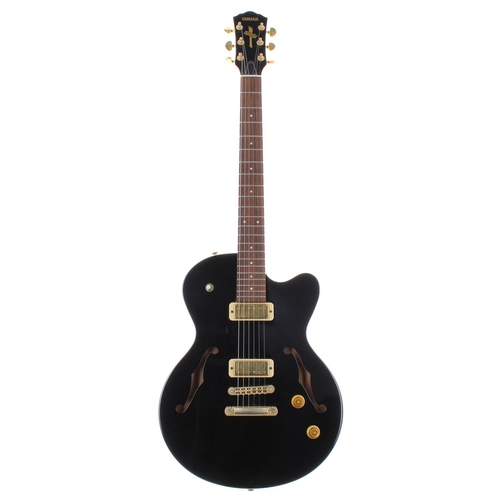 44 - Yamaha AEX520 semi-hollow body electric guitar, ser. no. F0xxxx6; Body: black finish, surface marks ... 