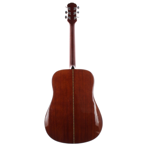 54 - Epiphone PR-350NA acoustic guitar, made in Korea; Back and sides: mahogany; Top: natural, minor ding... 