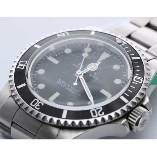 58 - Rolex Oyster Perpetual Submariner stainless steel gentleman's wristwatch, ref. 5513, serial no. 8141... 