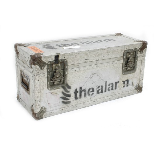 521 - The Alarm - Tour used Heavy duty guitar amplifier head flight case, bearing various 'The Alarm' sten... 