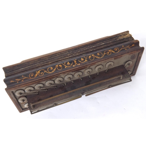 1506 - Two mid 19th century flutina accordion by Busson; also a Regal single row melodeon (in need of resto... 