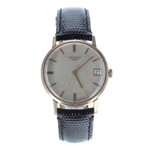 Longines 9ct gentleman's wristwatch, Lon... - auctions & price archive